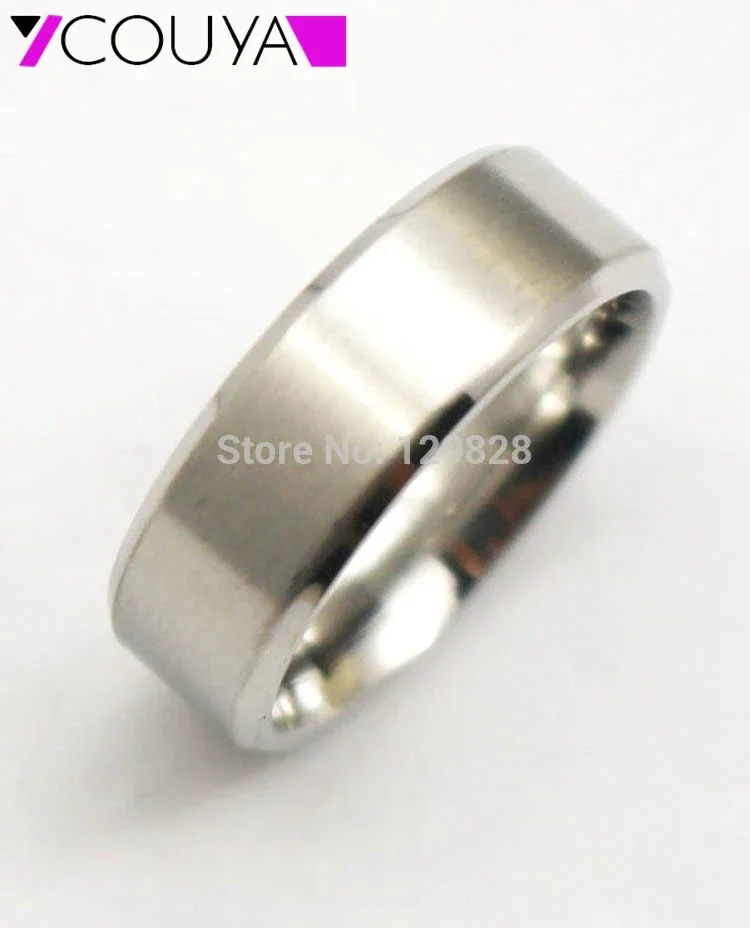 Fashion Casual New stainless steel band rings with shiny free shipping never tarnish for men jewelry wholesale High quality
