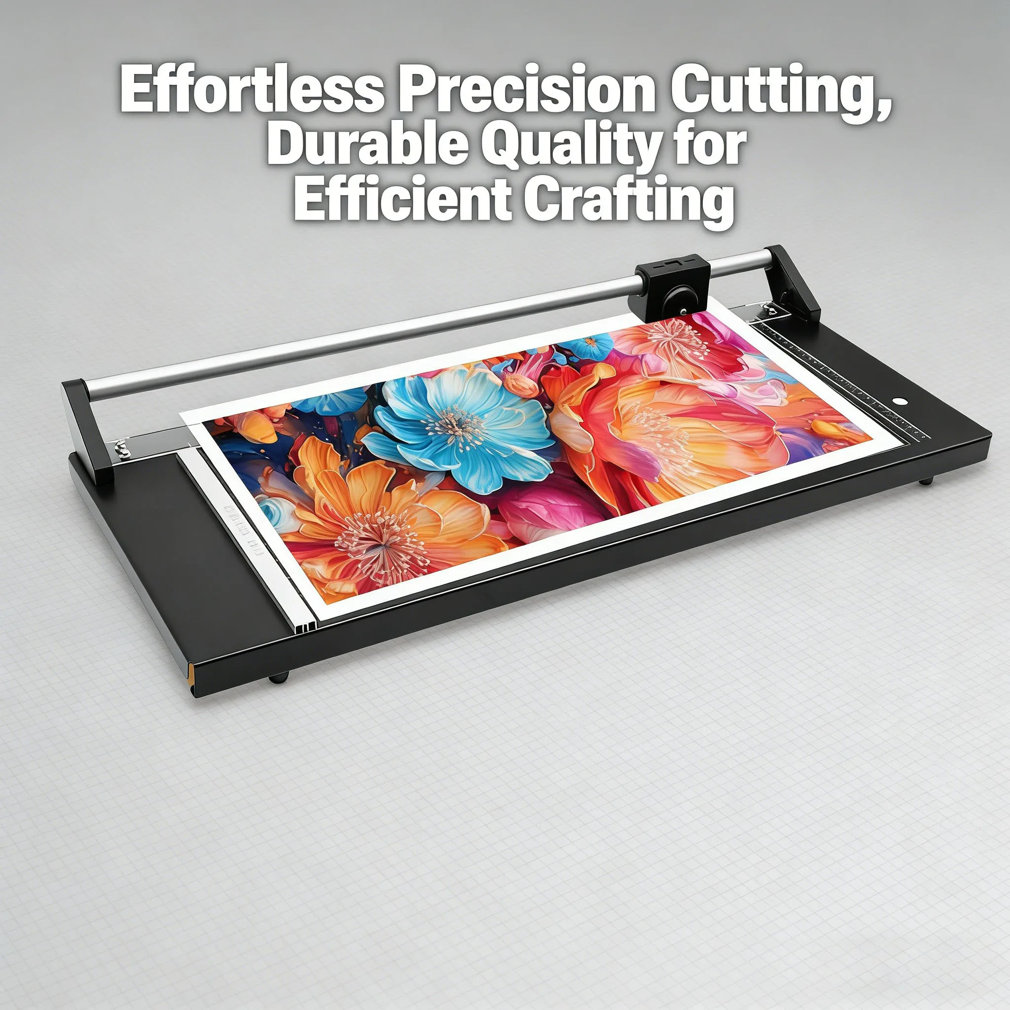 Rolsnijder, 24 inch zware papiersnijder met 65 #   Mangaanstaal en aluminiumlegering, voor het snijden van fotopapierfolie en platen