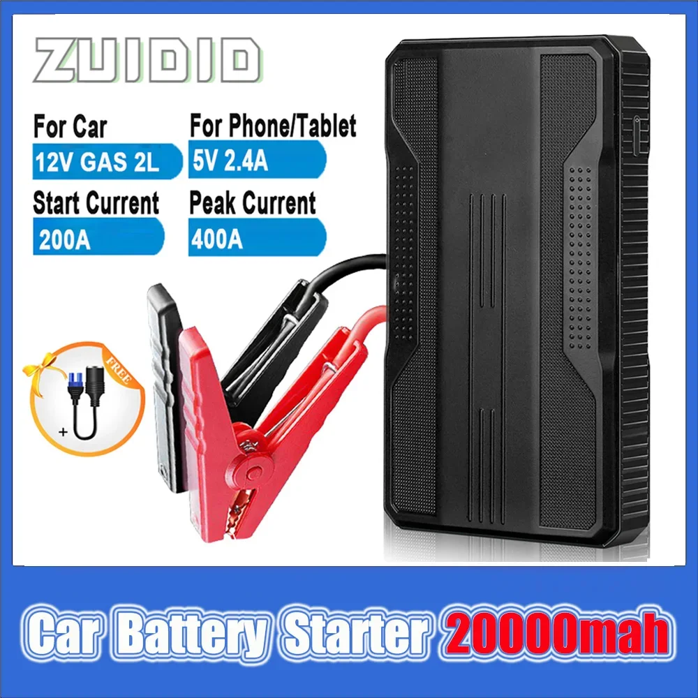 

20000mah Portable Car Jump Starter Power Bank 12V Emergency Battery Booster Starter Starting Device Diesel New Articles For Cars