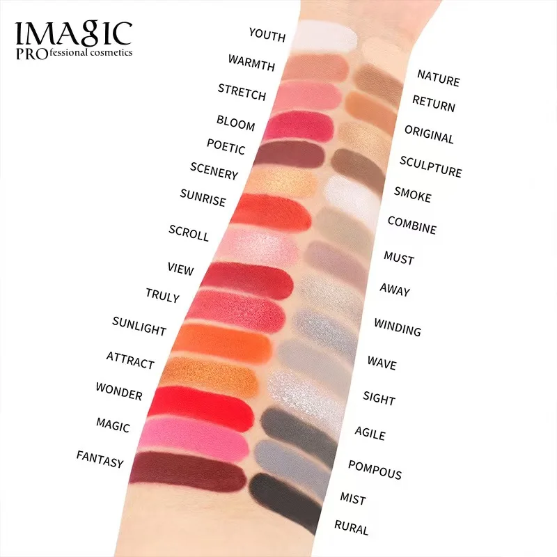 Palette di ombretti da 56 colori Glitter Pigmenti cosmetici vegani senza crudeltà impermeabili per il trucco degli occhi