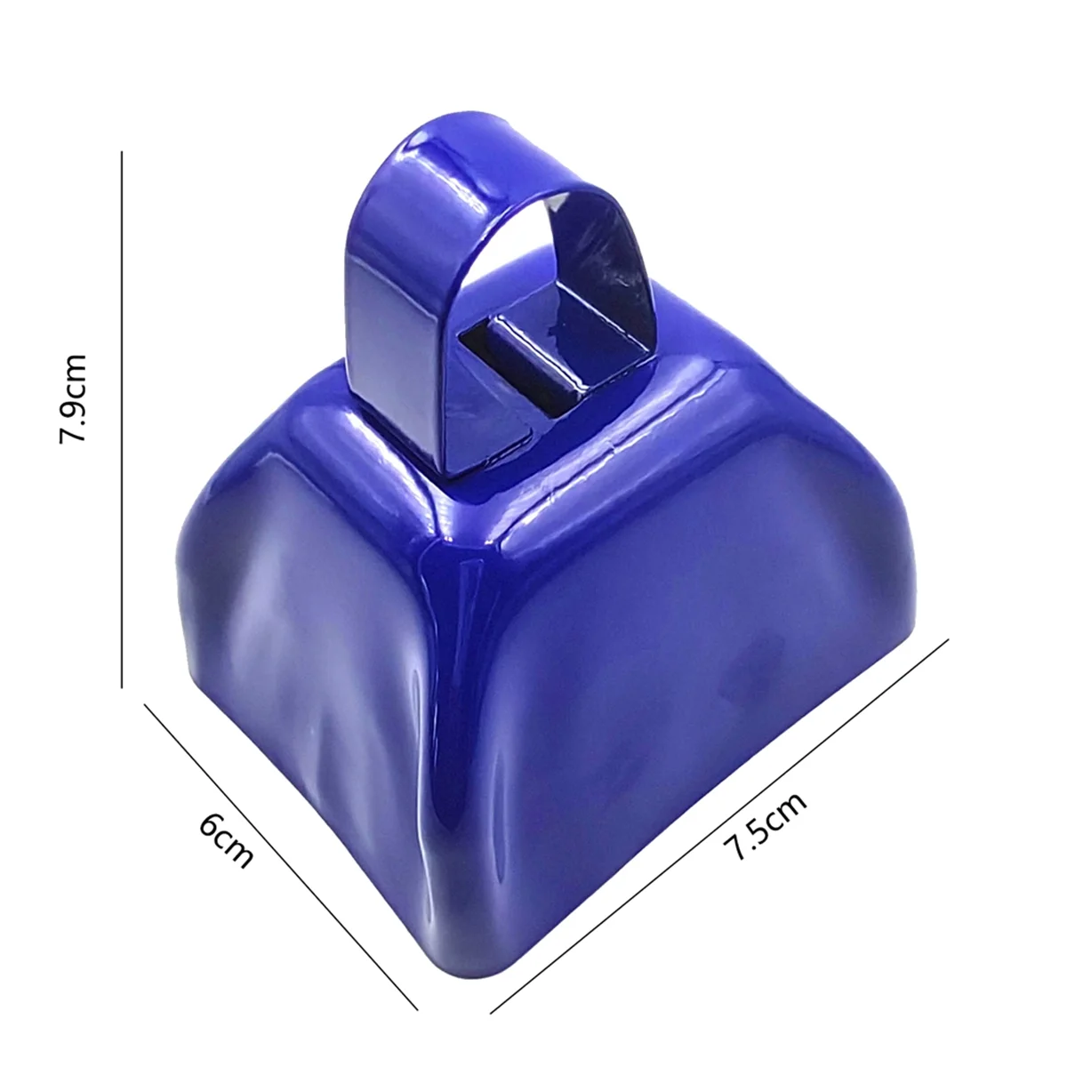 

N38R_10 Pack Metal Cowbell with Handle Noise Maker for Sporting Events