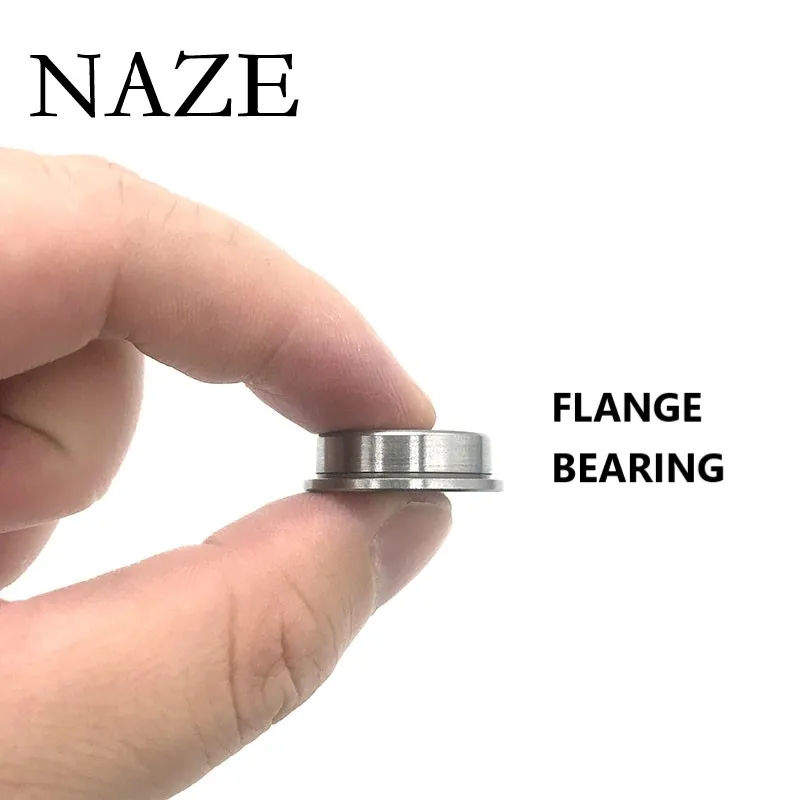 

NAZE 10Pcs Miniature Flange Bearings F683 F684 F685 F686 F687 F688 F689ZZ RS ABEC-7 Deep Groove Ball Bearing with Flange For CNC