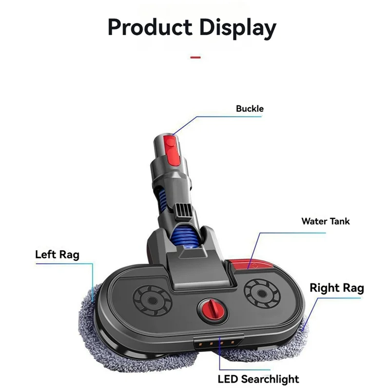 

Электрическая насадка для швабры для пола для Dyson V7 V8 V10 V11, детали пылесоса, насадка для распыления влажной и сухой уборки с замком переключателя