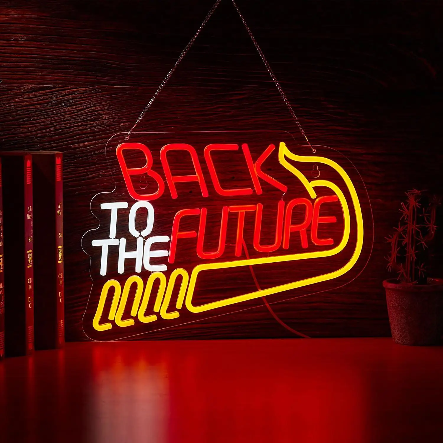 Back To The Future Neon Sign USB Dimmable Neon Lights for Bedroom Beer Bar Gaming Room Decoration Special Gifts Wall Light