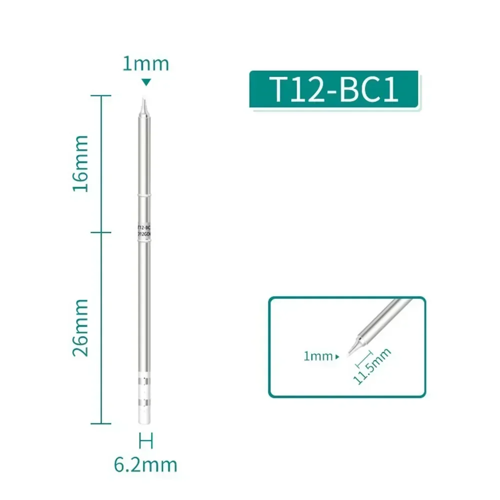 1pc t12 Lötkolbens pitze T12-KU T12-KL T12-KF T12-KUS T12-B T12-B2 T12-BC1 T12-BC3 T12-D16 Löt station Lötkopf