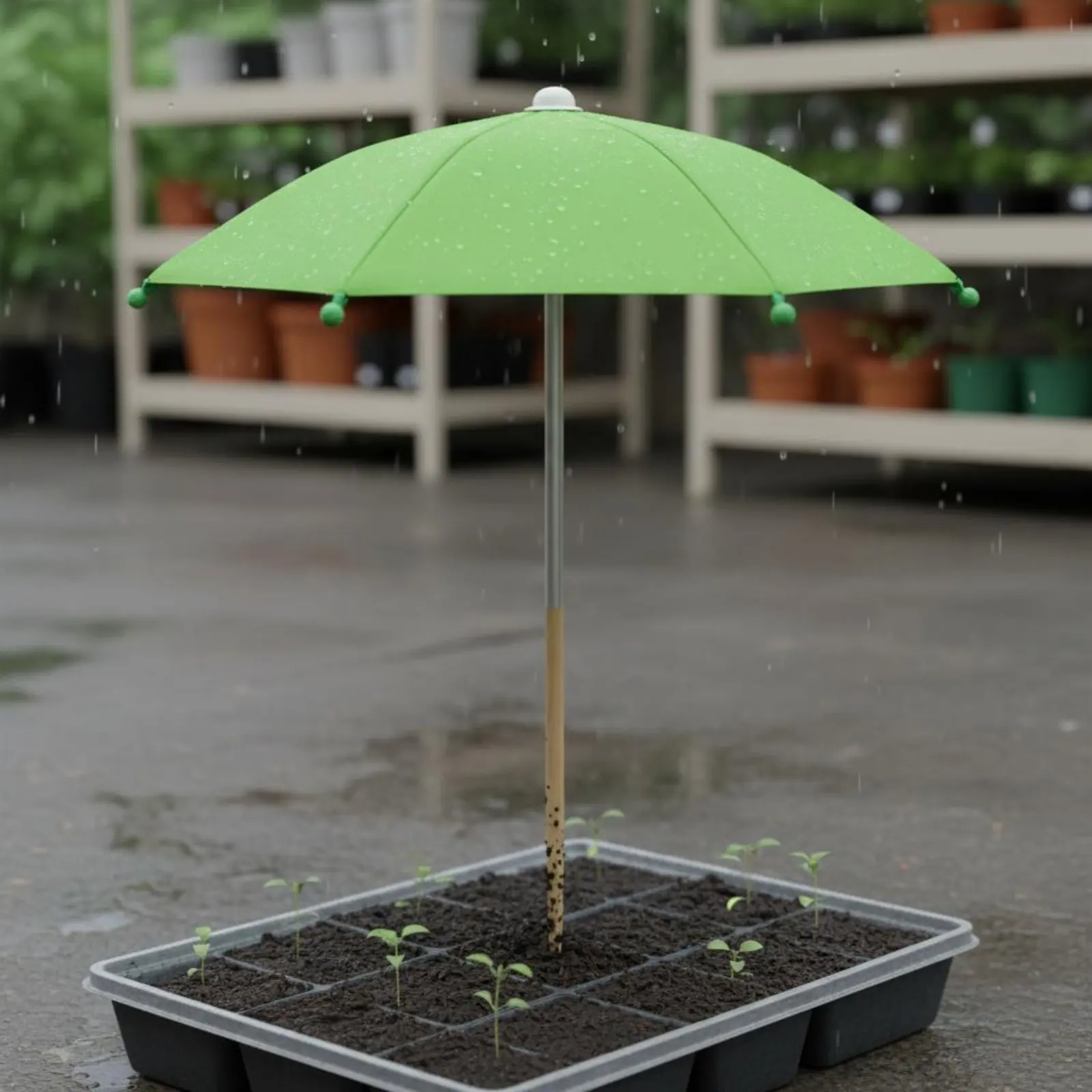 

Plant Umbrella Easy to Install Mini Plant Umbrella Cactus Sun Shade Thickened Material Garden Shade Stake Reusable for Balcony