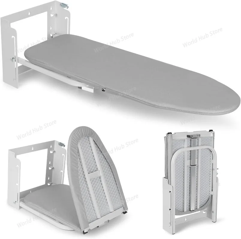 

Home Ironing Board Folding Ironing Board Wall Hanging Ironing Wall Wardrobe Foldable Steel pipe support, with adjustable height