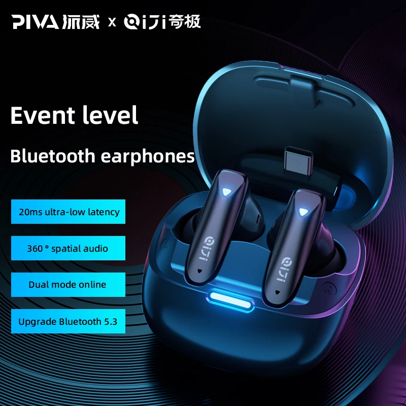 RGB Breathing Light With Charging Case Low Latency True Wireless Earbuds Mic ENC Noise Cancelling In-Ear Gaming Earphones