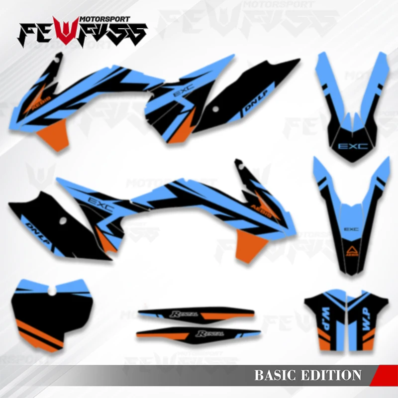 

Fewfuss мотоциклетные фоны, наклейки, наборы наклеек, номер имени, индивидуальный заказ для KTM SX SXF 2013 2014 2015 EXC XCW XCW-F 2014 2015 2016