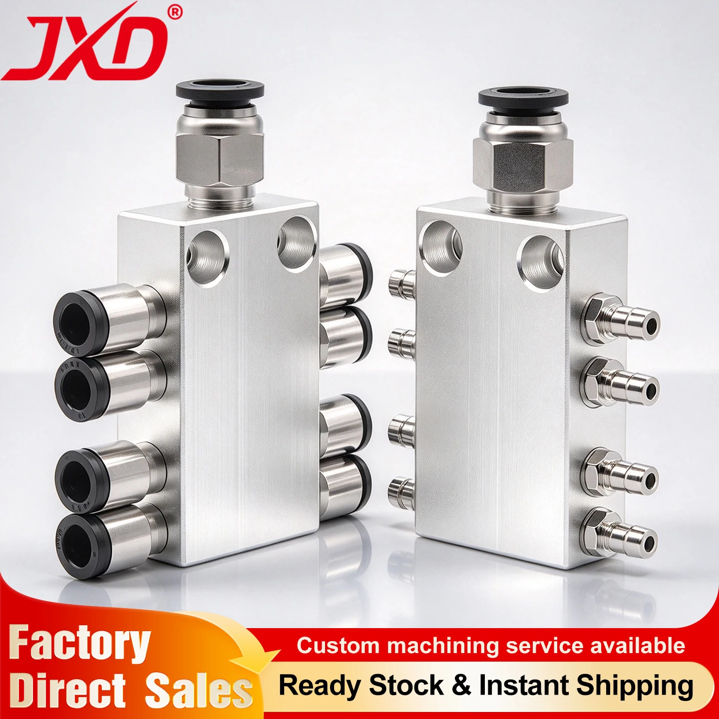 Air Distribution Manifold Block for Pneumatic Vacuum Line 1 Inlet 4 6 8 10 12 14 16 Outlet Multi Way Splitter Fitting Rail