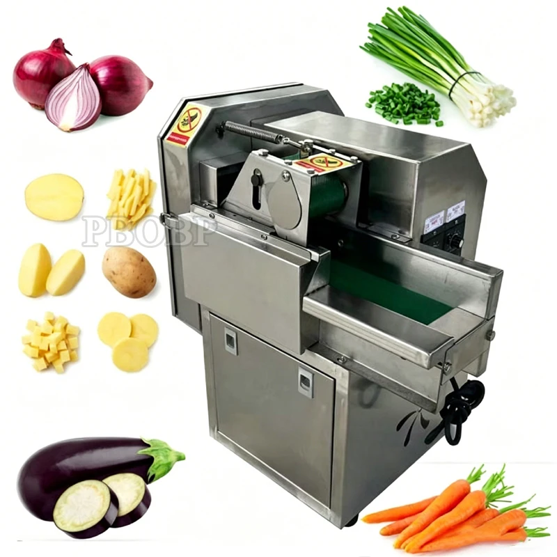 PBOBP Commercial Electric Dicing Cutter Auto Vegetable Carrot Shredder Slicer Potato Shredding Machine Multifunction Food Proces
