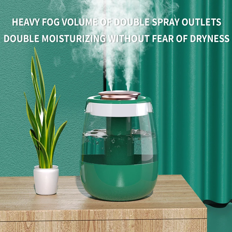 

2024 New Humidifier Double Spray Heavy Fog Atmosphere Light Home Bedroom Office Company Constant Humidity Aromatherapy USB Humid