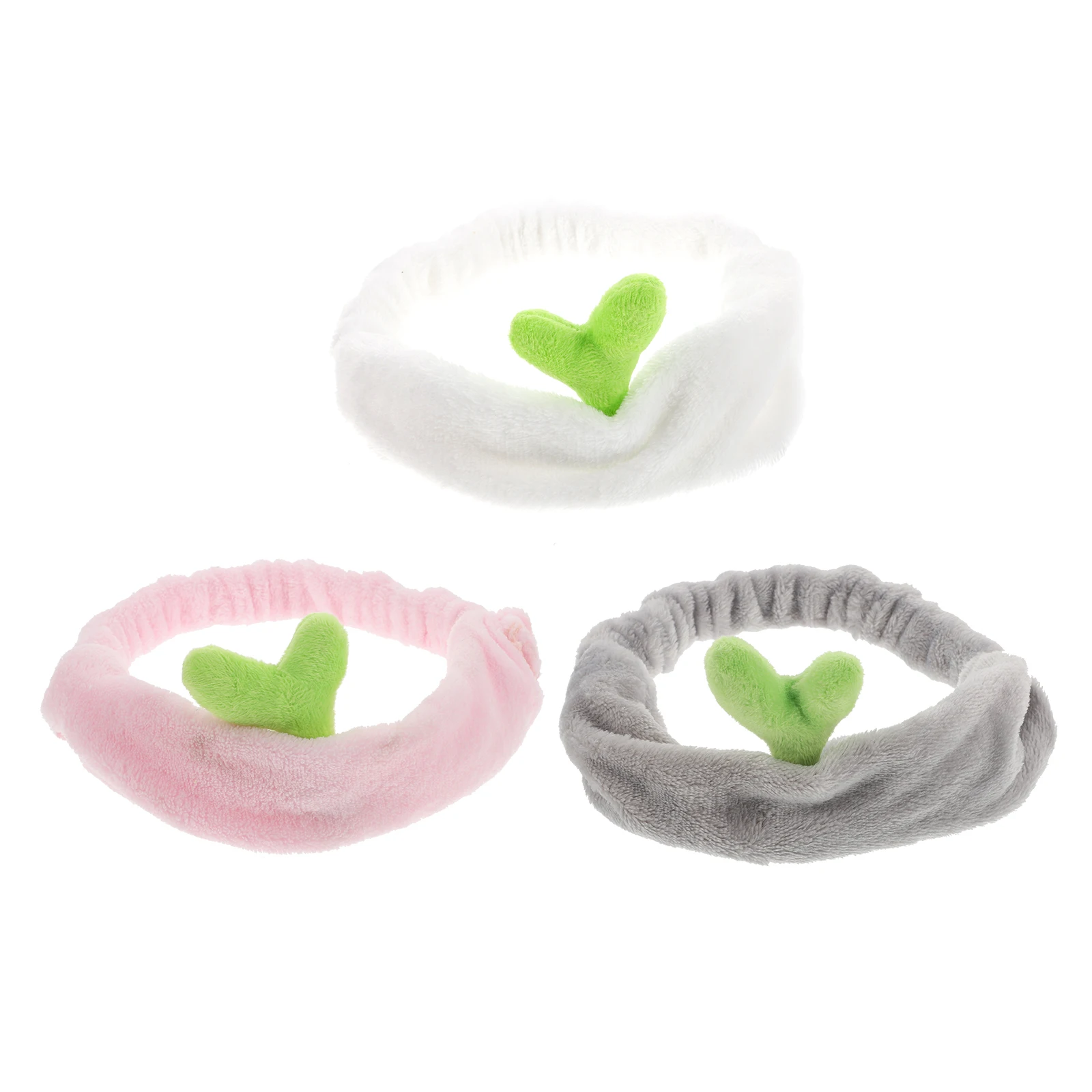 

3 Pcs Cartoon Hairband Female Spa Female Spa Hairband Headbands Durable Fabric Hair Decor For Washing Face Skincare