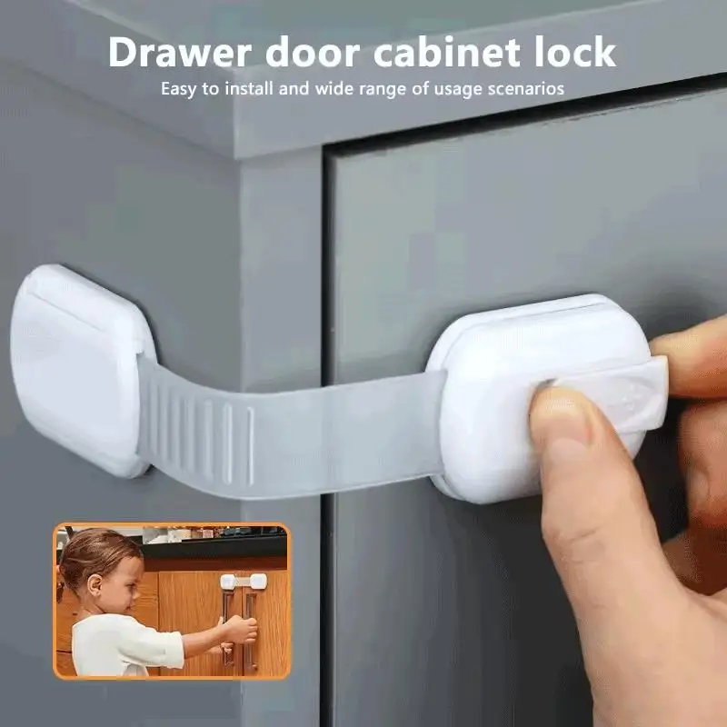 

2 шт., замок для детской безопасности, защита для детей, замок для ящика, дверной замок, пластиковая защита, детский защитный дверной замок