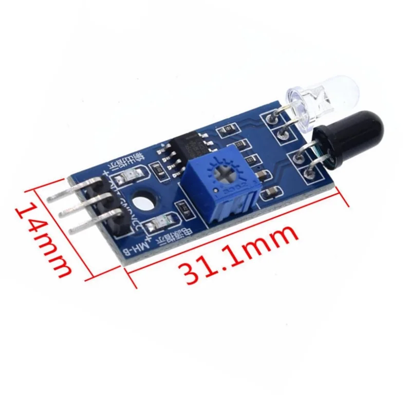 Modulo sensore di prevenzione degli ostacoli per auto intelligente modulo tubo a infrarossi rilevamento del sensore di riflessione fotoelettrica