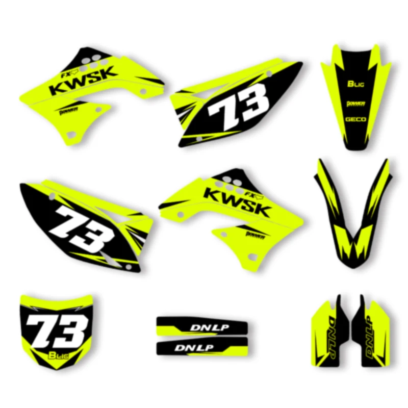 

SPACE Custom Motorcycle Graphics Background Decal for KAWASAKI KXF450 2009 2010 2011 Decals Stickers Kits 002
