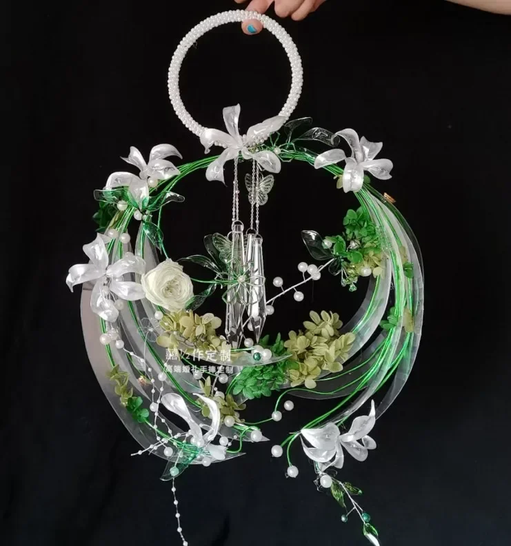 Hand flower bride hand bouquet immortal flower scepter hand bouquet