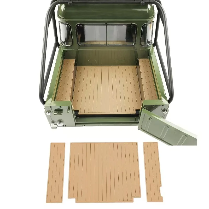 

RC Car 4-door pickup truck rear bucket wood trim panel wood color decorative panel for RC Crawler RD110 313/324mm 4Door #D1C15