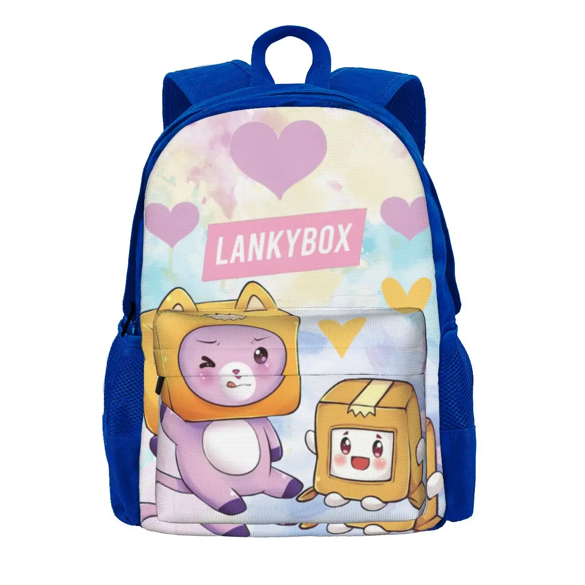 Divertente youtuber per bambini Lankybox donna zaino Casual bambini borsa da scuola Laptop Mochila bambini borsa a tracolla impermeabile