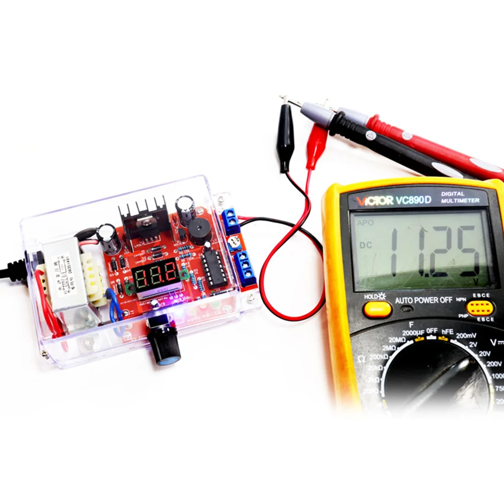 منظم جهد قابل للتعديل ، مجموعة إلكترونية تصنعها بنفسك ، تدريب على ألواح لحام PCB ، تنحى ، LM317 ، DC own ، V إلى am-im V #4