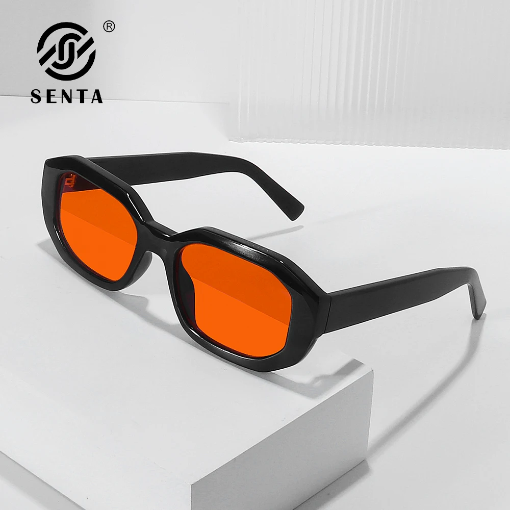 SENTA 99.9% Blue Anti Light Glasses Men Trend Y2k occhiali da sole da uomo New in Woman lenti a riposo occhiali Vintage Light Luxury Men