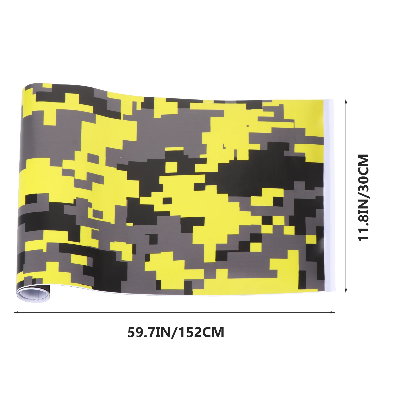 

152Cm Camouflage Car Sticker Vinyl Wrap Pvc Durable Glossy Dashboard Protection Film Trim Cover For Auto Motorcycle Body Decor