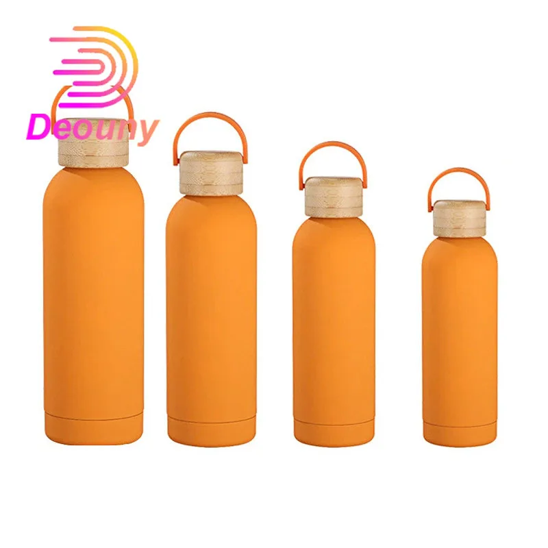 DEOUNY 1000ml Large Capacity New Stainless Steel Vacuum Flask Small Mouth Bottle Men Women Insulated Cups Handle Outdoor Sports