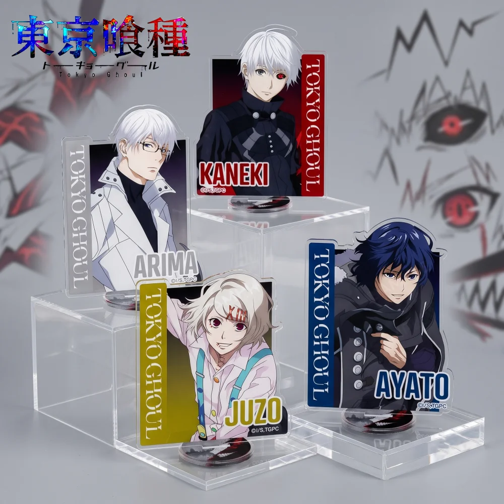 Anime Tokyo Ghoul 15cm Acrylic Keychain Stand Kaneki Ken Juzo Suzuya Ayato Kirishima Desktop Ornament Collectible Gift