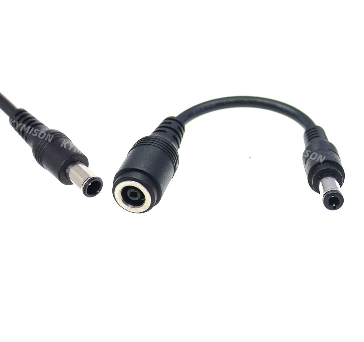 DC jack 6.5*4.4 / 6.0*4.4 Female to 5.5*2.5 mm Male Blue DC Power Charger Adapter 90 / 180 degrees for Laptop Notebook
