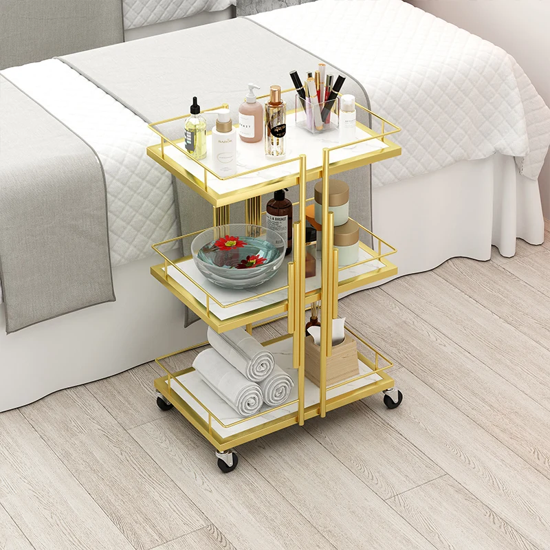 Multifunctional Cart Machine Furniture Trolley Cosmetic Spa Serving Business Beauty Salon Equipment Carro De Estetica Con Ruedas