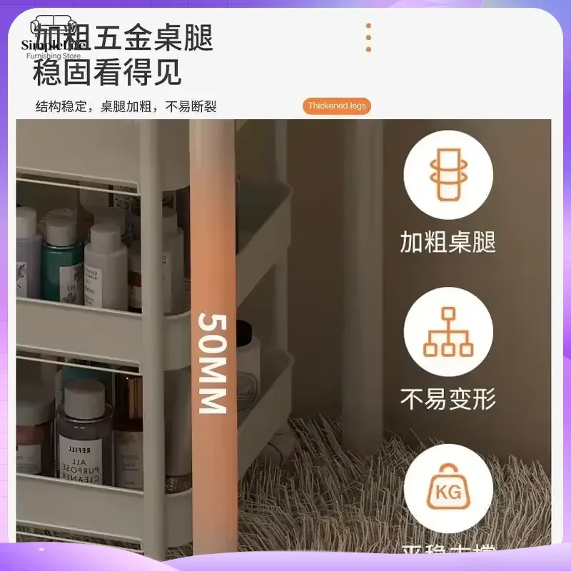 White Computer Desk for Home Office Bedroom Study Room Small Space Wall Mounted Makeup Desk Student Rental Apartment Simple