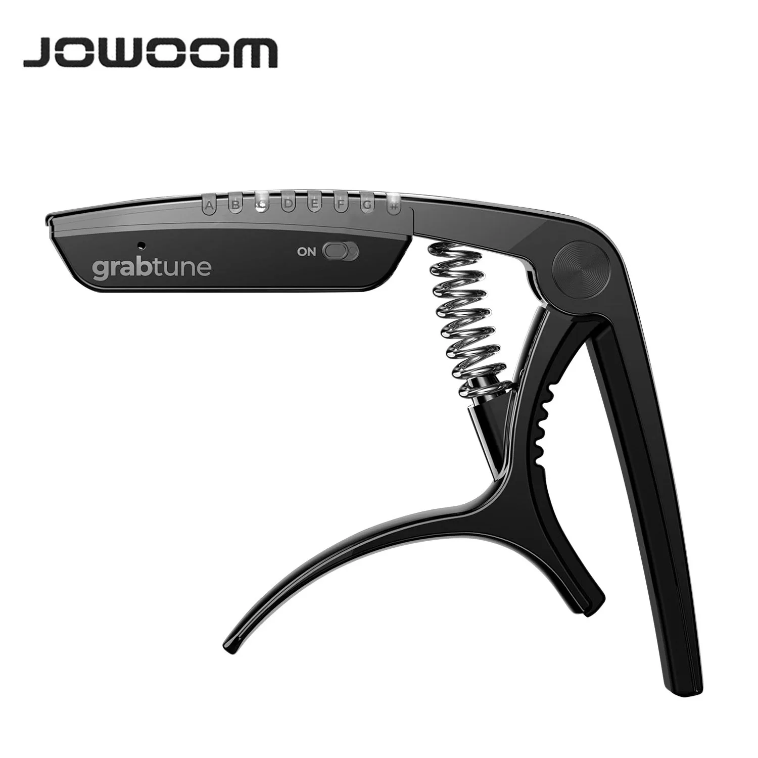 Rechargeable guitar tuner Capo  2-in-1 JOWOOM GRABTUNE  GT-100  Multi-functional Capo Tuner Zinc Alloy RGB LED Indicator