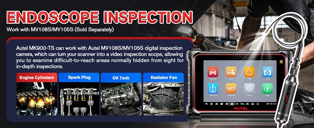 Autel MaxiCOM MK900-TS MK900TS Diagnosescanner Vollständiges TPMS Wireless Auto Scan Tool DoIP CAN FD Upgrade von MK808S TS MX900TS – Detail 22