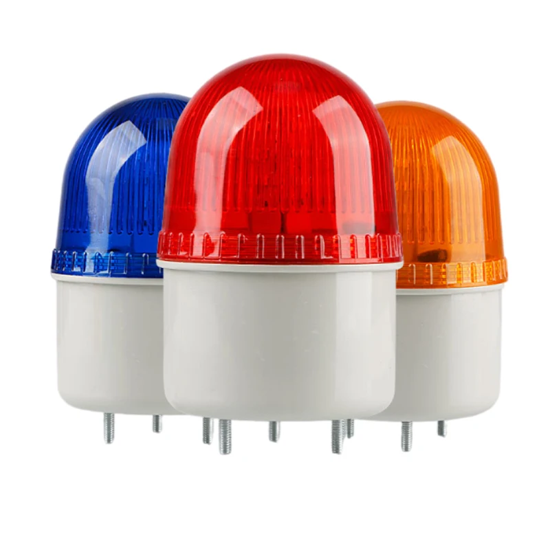 1PCS  Caution Light MINI Beacon Warning Signal Light Lamp Spiral Fixed 220VAC RED yellow blue green