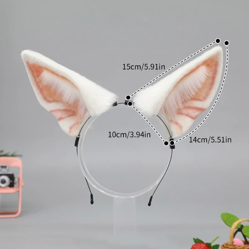 652F Fursear Hairband thiếu niên cô gái Maid Hairhoop Halloween Trang phục Phụ kiện tiệc tùng