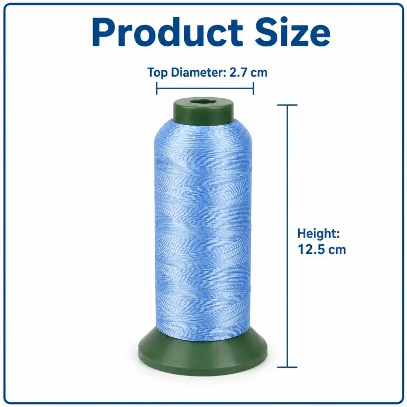 21D/3 hochfester Nylonfaden, verwendet für Jeans, Sofaleder-Dekoration, strapazierfähiger Nähmaschinenfaden auf großer Spule. – Detail 3