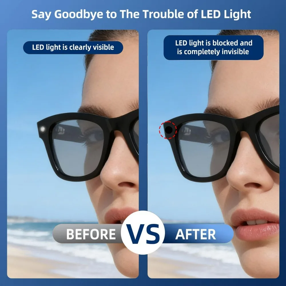100-300pcs LED Light Blocking Sticker Patch Self Adhesive Shading Dots for Ray-Ban Meta Wayfarer /Oakley Light Blocking Stickers