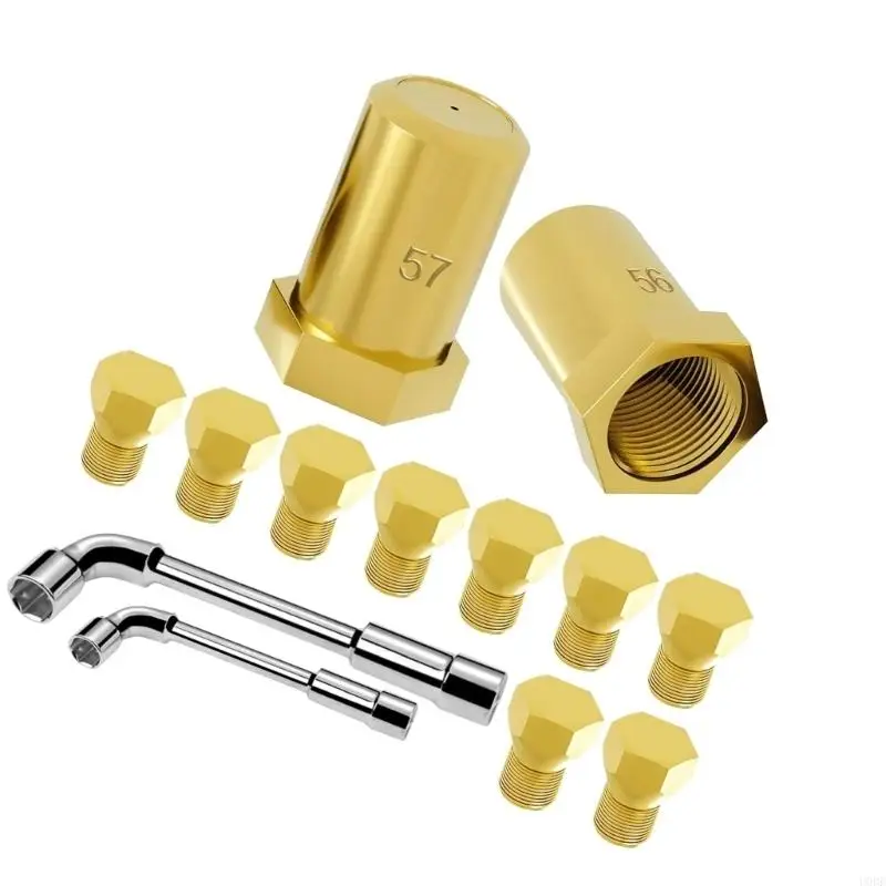Universal Propane Conversion For Gas Appliances With 11 Labeled Brass Nozzles Complete Set For Safe Installation