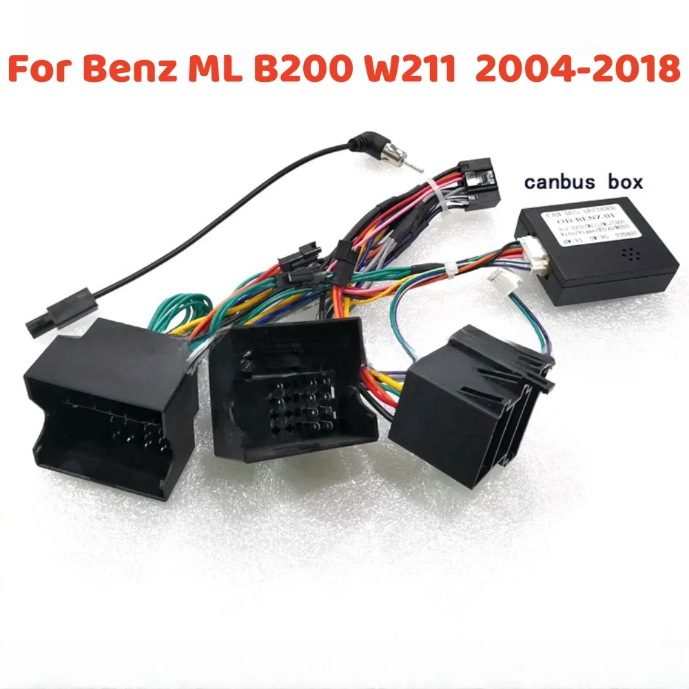 

Canbus Box OD-BENZ-01 For Benz B200 W169 W245 W164 R-Class W220 W203 C209 Vito 2004-2018 With 16 Pin Power Wiring Harness Cable