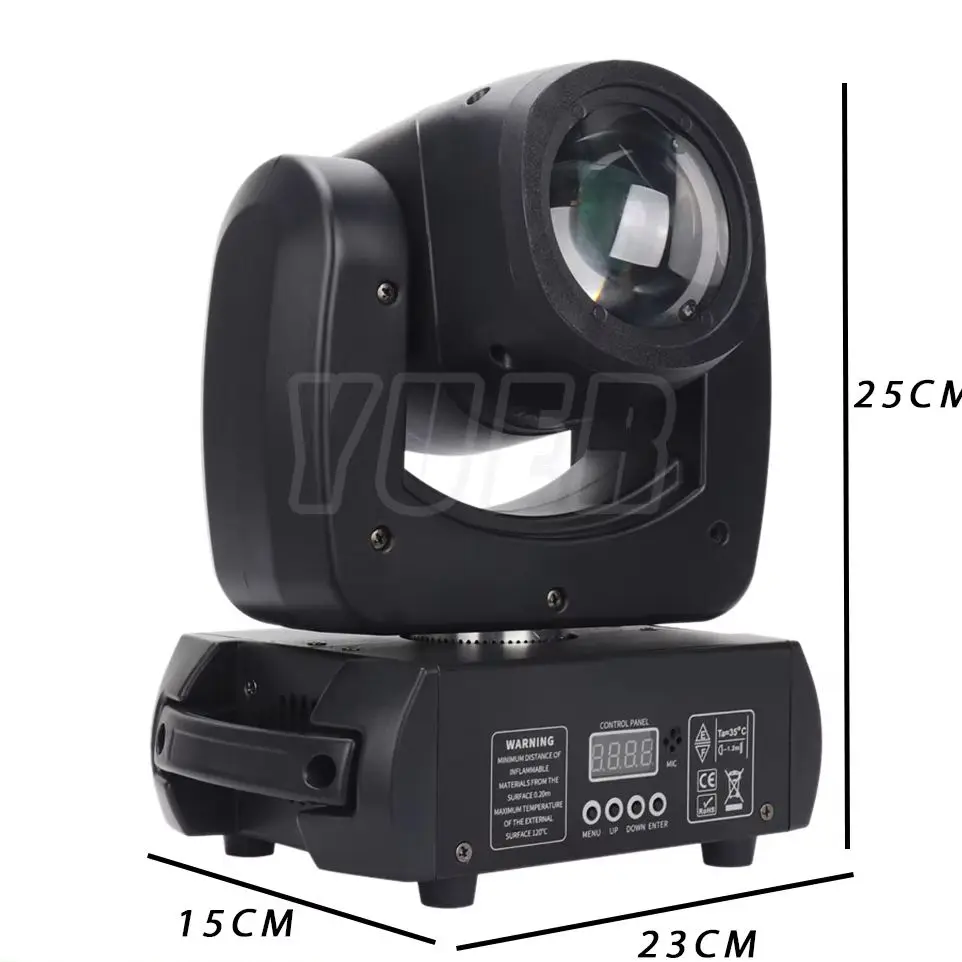 YUER LED 100W Beam Moving Head Stage LED Light 18 Prism Flash DMX512 For Club KTV Disco DJ Party Lighting Pattern Wedding Lamp