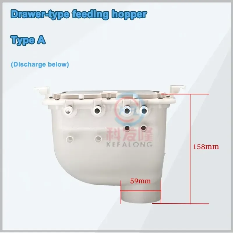 Drawer-style Soap Dispenser for Double-layer Washing Machine Dryer Feeding Hopper of Coin Operated Washing Machine