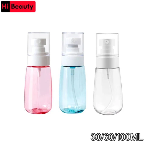 Imagen 1 del producto Botella pulverizadora portátil PETG de 30/60/100ML, botellas rellenables de plástico UPG, subembotellado de Perfume, botella pulverizadora de maquillaje cosmético, 1 ud.