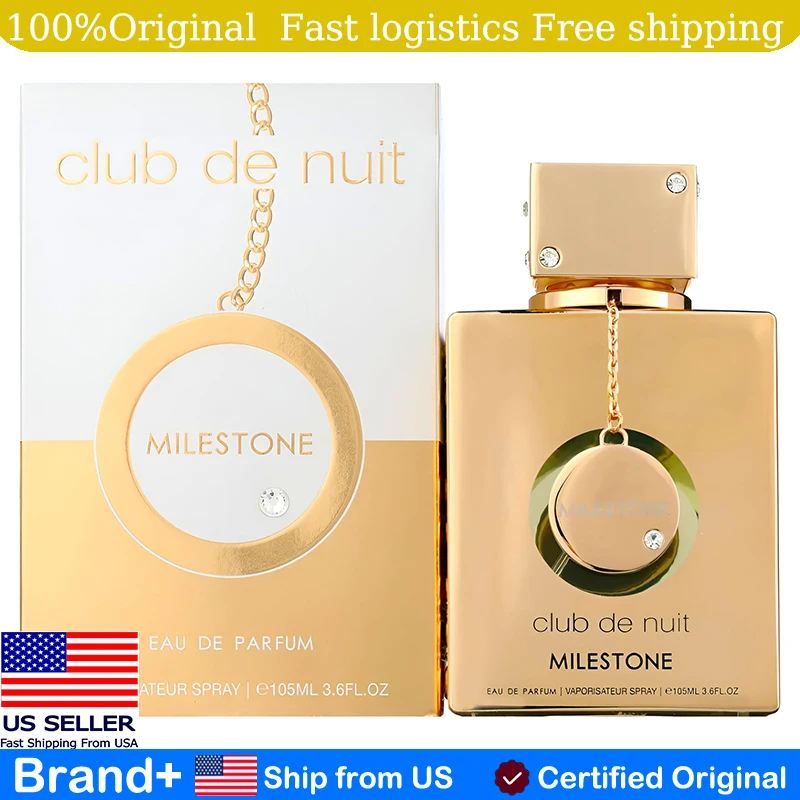 

Armaf Club De Nuit Milestone for Unisex Eau De Parfum Spray, 3.6 Ounce Long Lasting Fragrance Cologne Hair and Body Spray