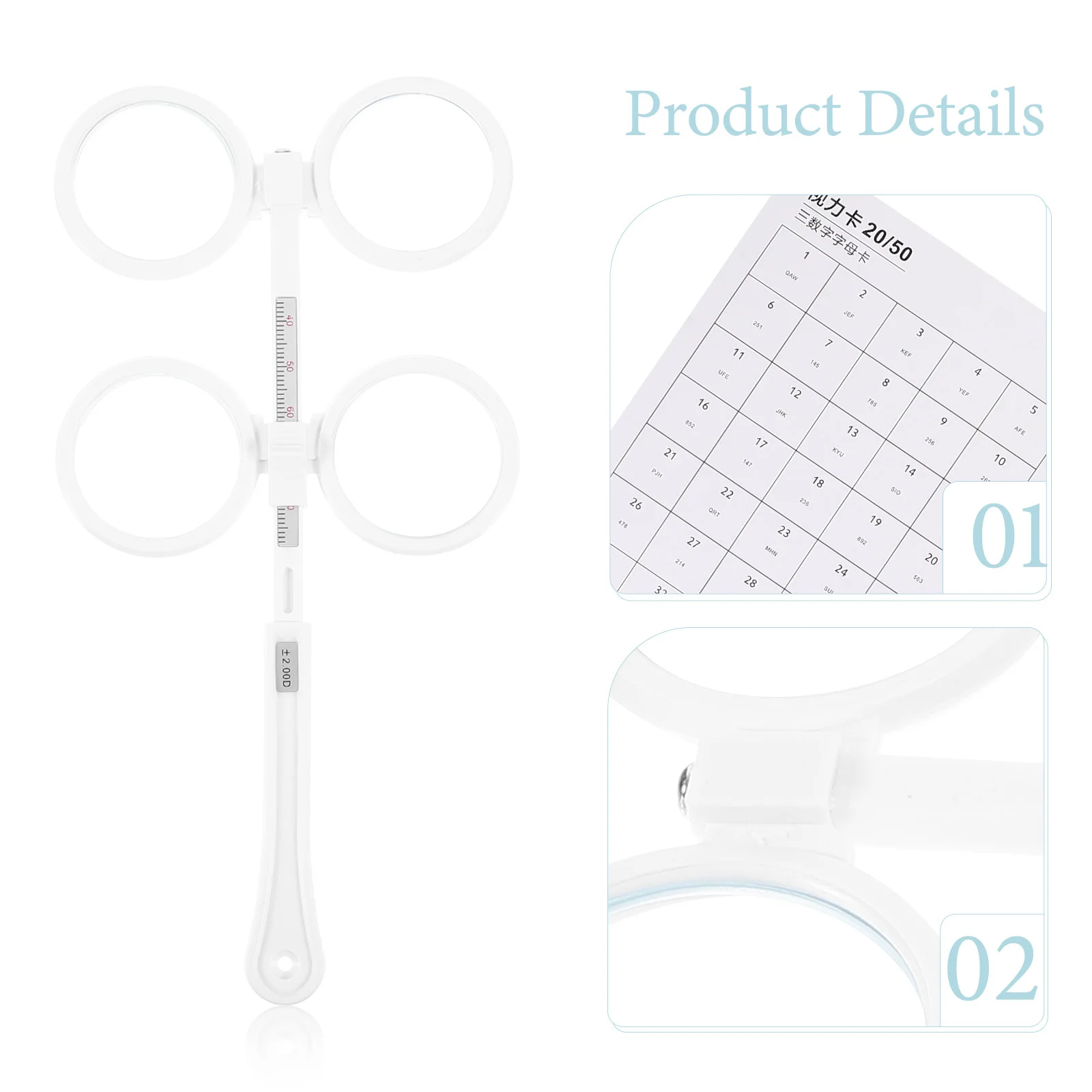 Optical Flipper Double-Sided Vision Training Instrument Adjustable Ophthalmic Flippers Set For Optometry Practice Teaching