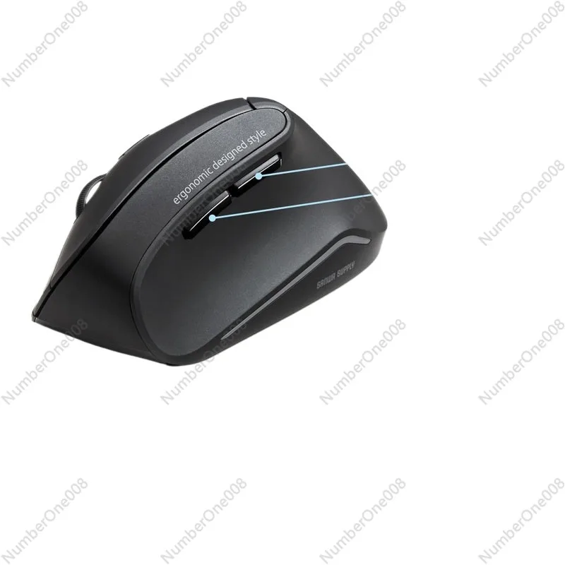 Japan SANWA wireless mouse Bluetooth 3-mode ergonomic computer vertical vertical grip charging silent large size