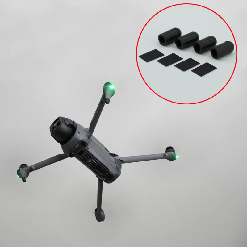 1 ensemble de coussinets de pied Anti-usure, housse de protection pour train d'atterrissage rehaussant, accessoires modifiés pour Drone DJI Mavic4 Pro RC