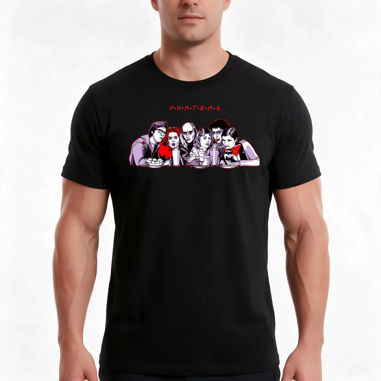 The One When Brad & Janet Get a Flat T-Shirt, Summer Casual Cotton Tee, Oversized Streetwear Tops, Vintage Graphic Print