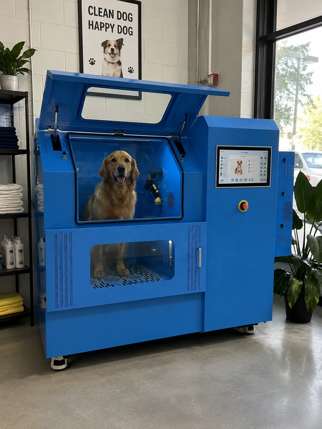 Automatic Manual Pet Grooming Machine Commercial Pet Wash Station Waterproof Rust Proof Stable Structure Pet Washer