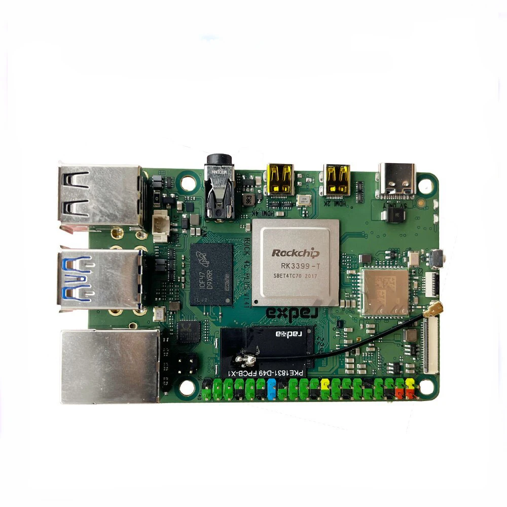 Imagem -03 - Rock pi 4c Plus Computador de Placa Única Suporta Android 11 Servidor Ubuntu 20.04 Sistema Debian 4c Plus 4gb Sbc Rockchip Rk3399 -t