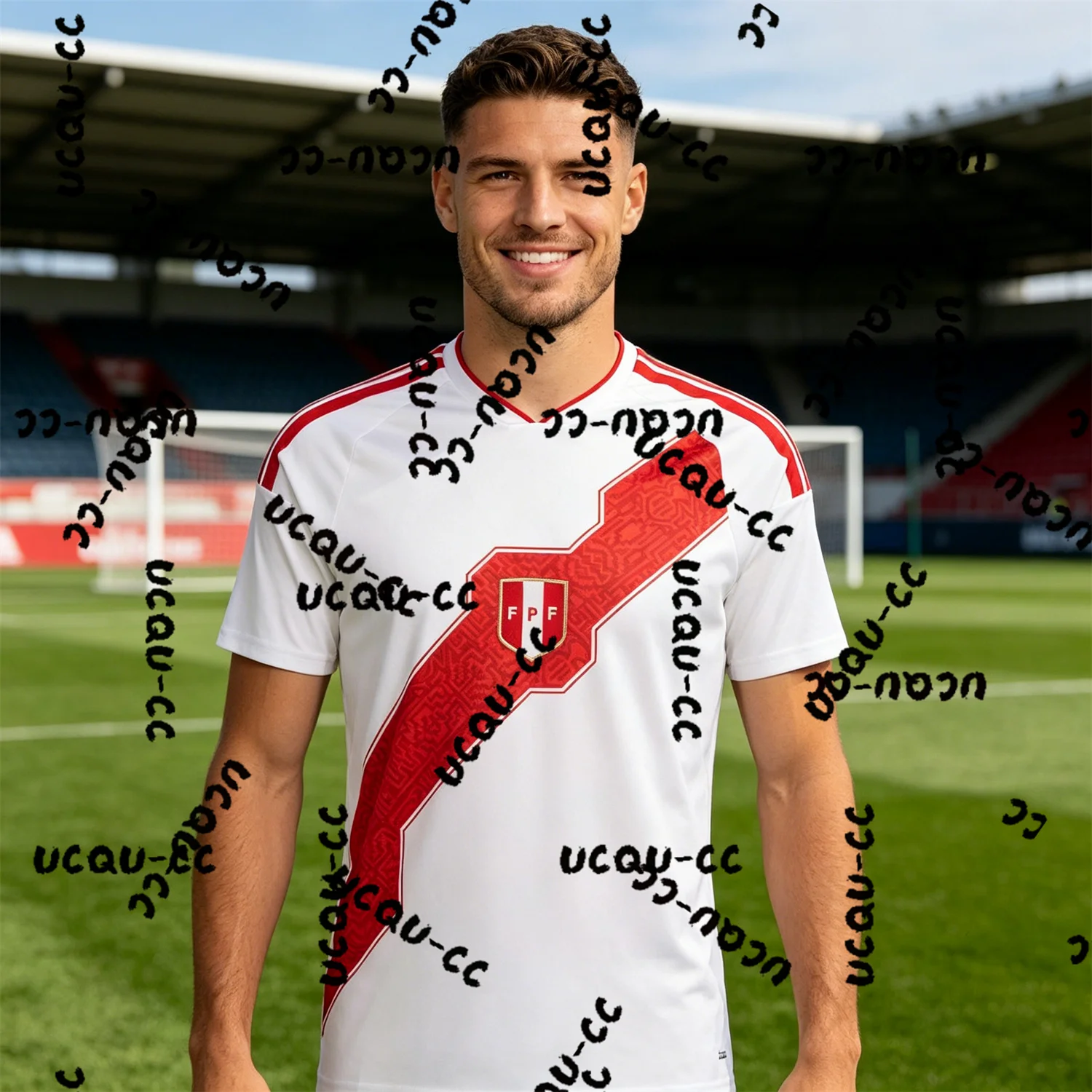 Camiseta de Fútbol para Hombre Perú 2026, Ropa Deportiva para Fanáticos, Prenda Atlética Informal para Uso Diario